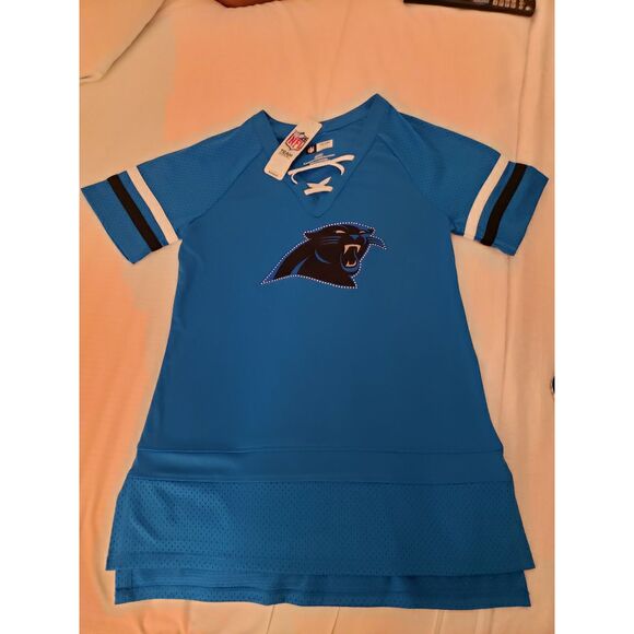 Carolina Panthers NFL Ladies Tee Short Sleeve TShirt NWOT - Picture 1 of 6